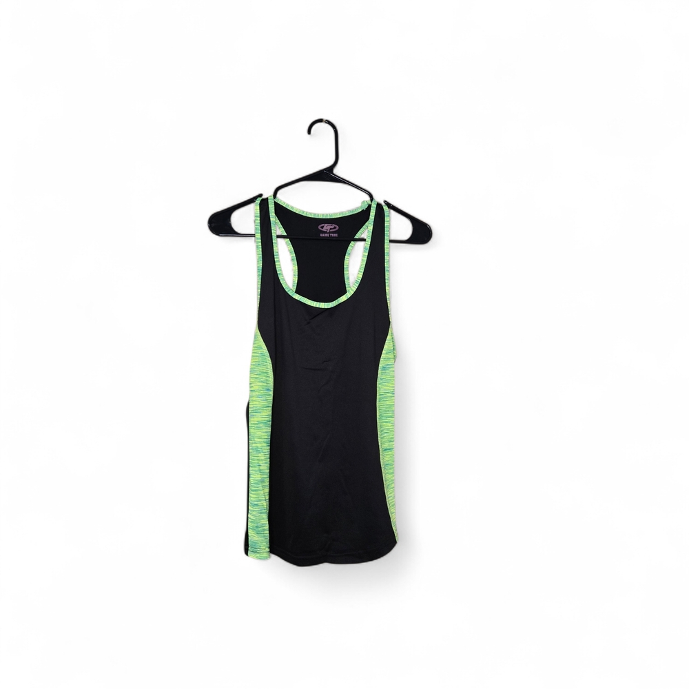 Game Time Black and Green Tank Top